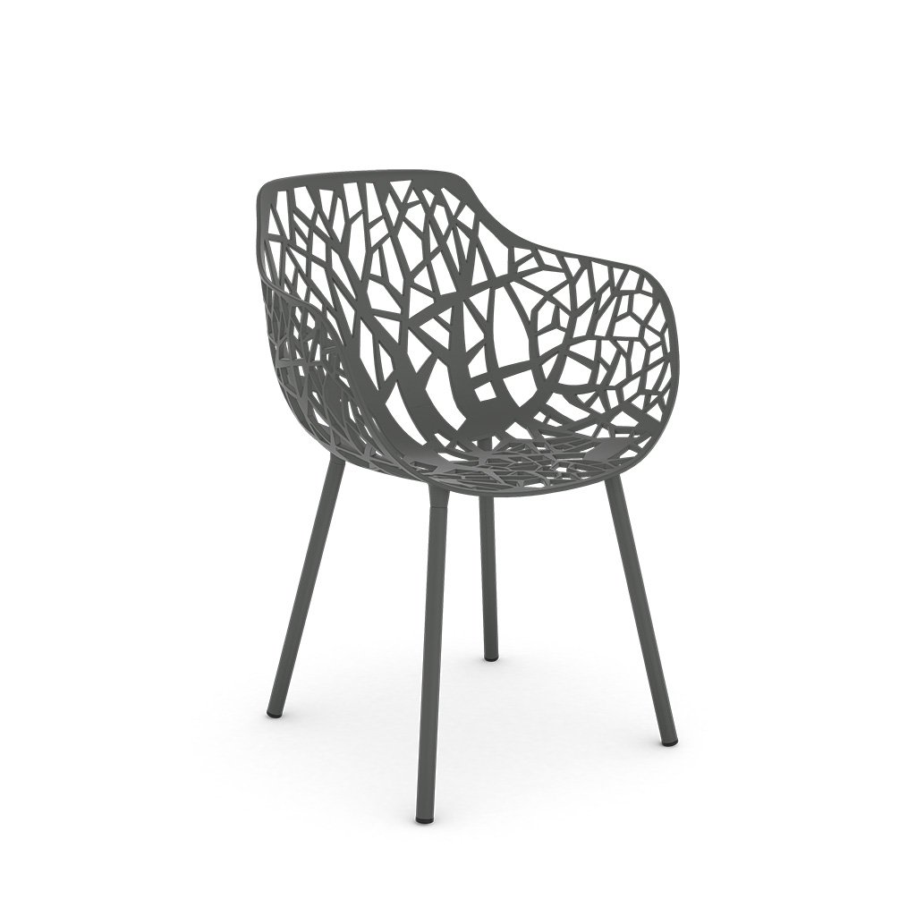 Fast Forest Outdoor Sessel (grau metallic (9, Metallic Grey))