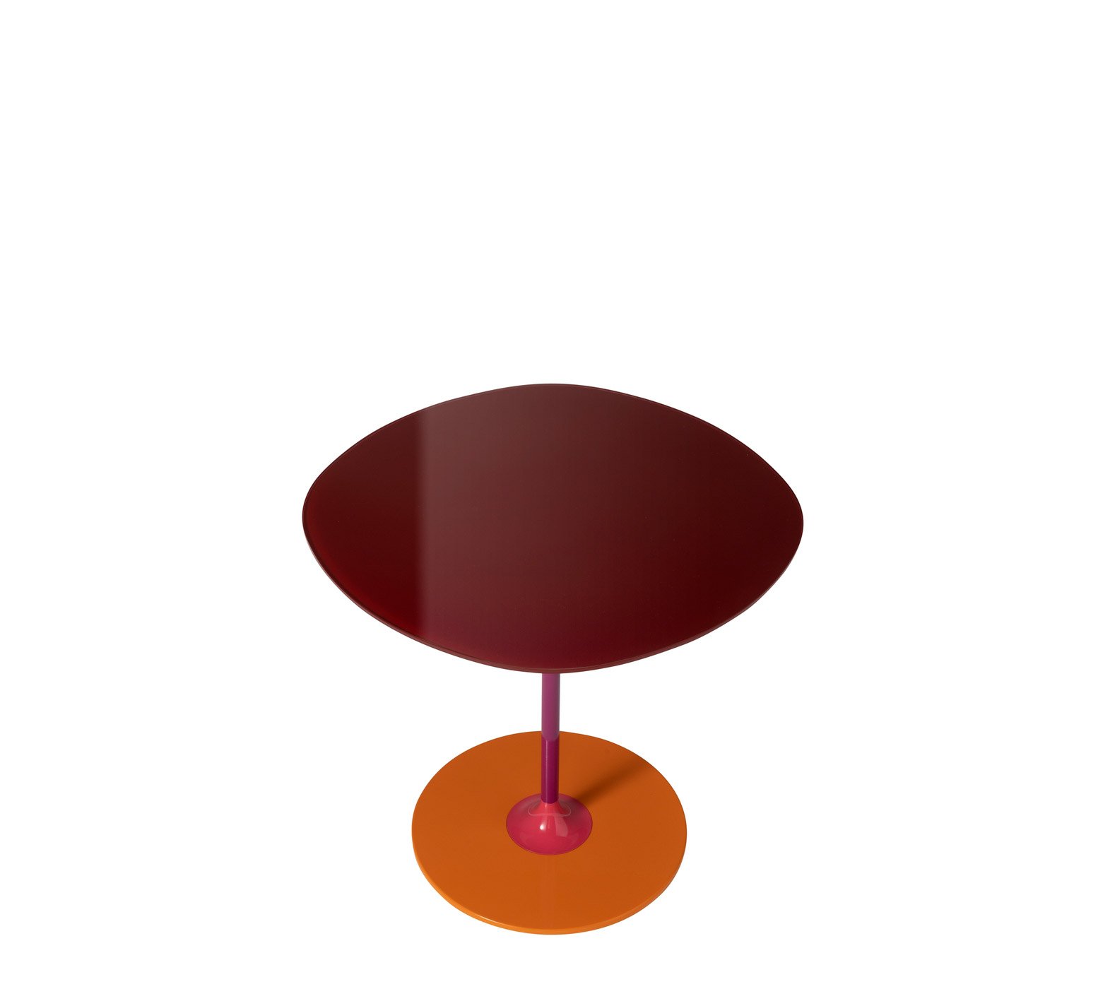 Kartell Thierry Beistelltisch Ø 45cm (bordeaux)