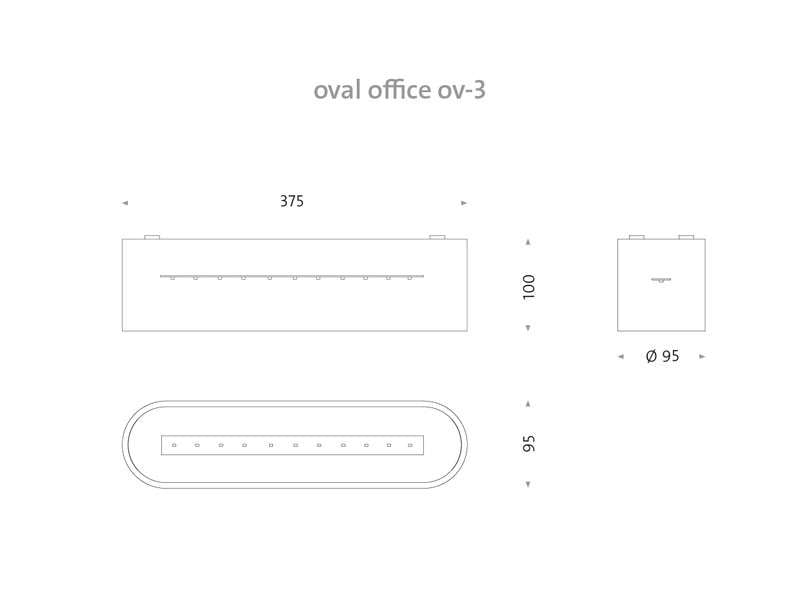 mawa design oval office 3 deckenleuchte technische zeichnung