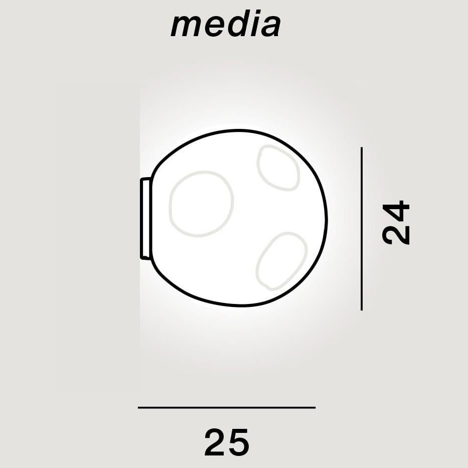 Foscarini Hoba Media Wandleuchte (weiß)