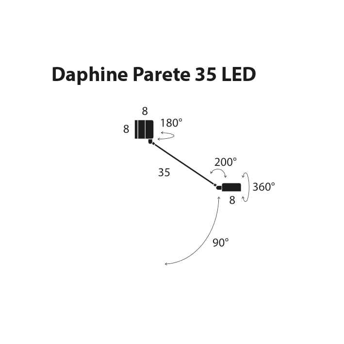 Lumina Daphine Parete 35 LED Wandleuchte