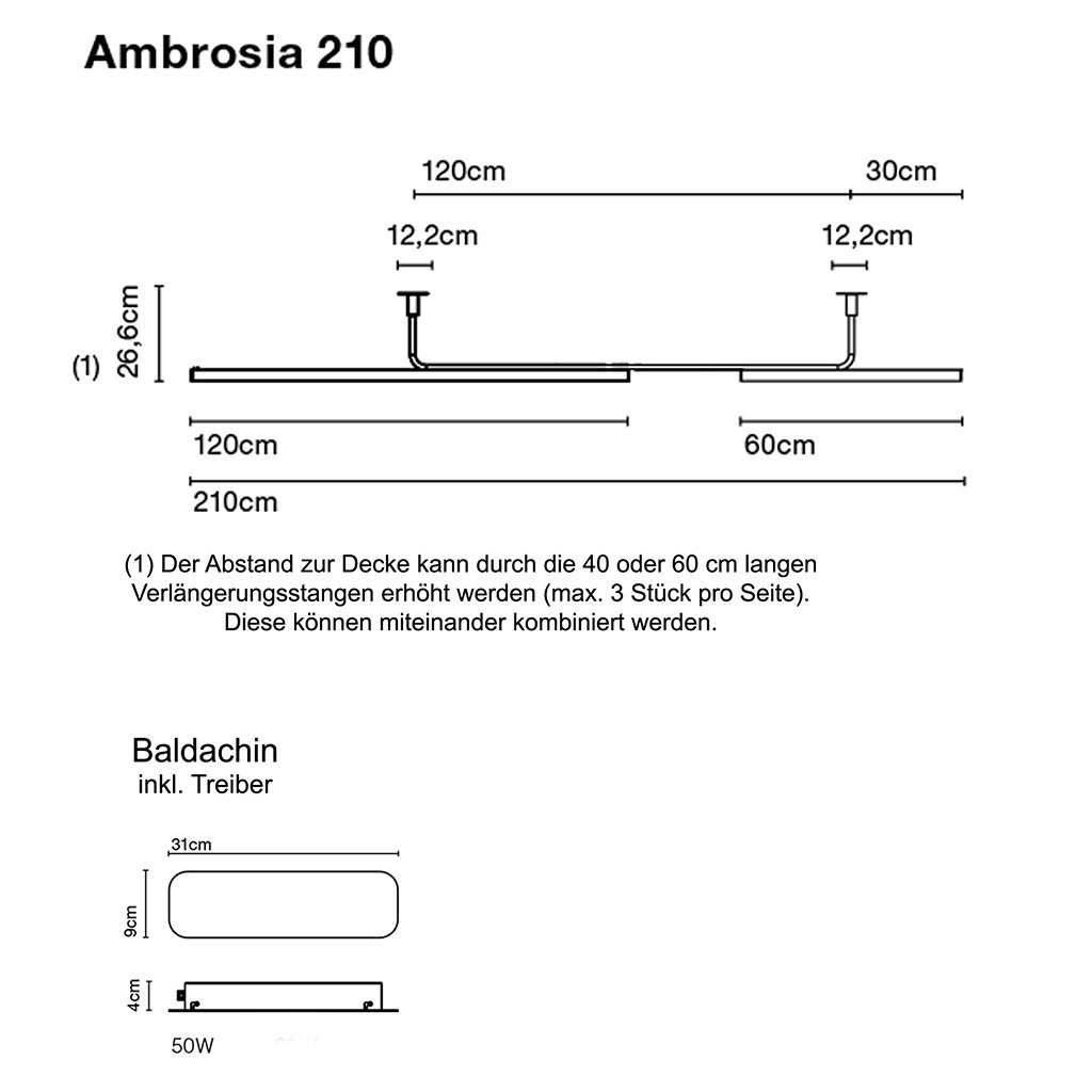 Marset Ambrosia 210 LED Pendelleuchte