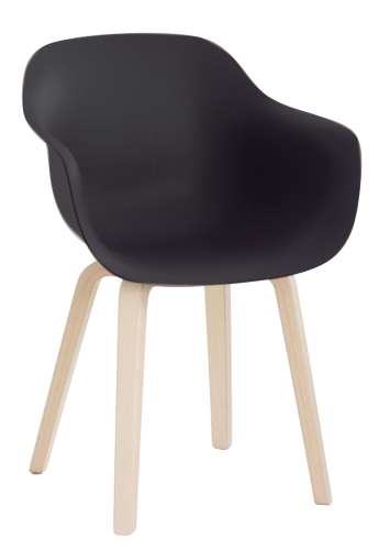 magis susbtance sessel gestell naturfarben sitz schwatz