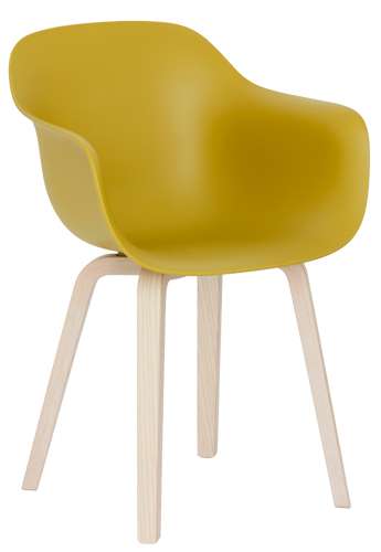 magis susbtance sessel gestell naturfarben sitz senf