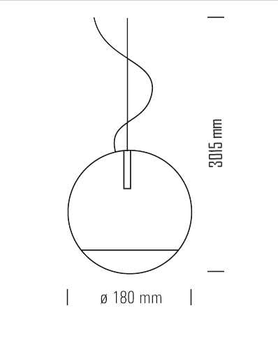 tecnolumen trabant 1 pendelleuchte technische zeichnung