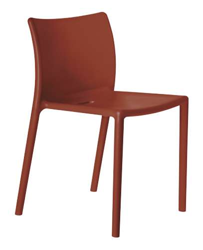 magis air chair stuhl ohne armlehne ziegelrot