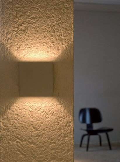 Lumini Brick 54 Outdoor Wandleuchte - Lumini Farbe:weiß matt|Lumini Ausführung:54/1 (Lichtaustritt breit - geschlossen)