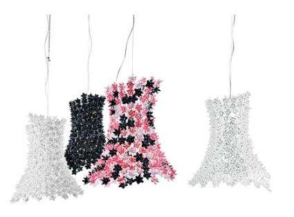 Kartell Bloom Pendelleuchte - Kartell Farbe:rosa / schwarz transparent