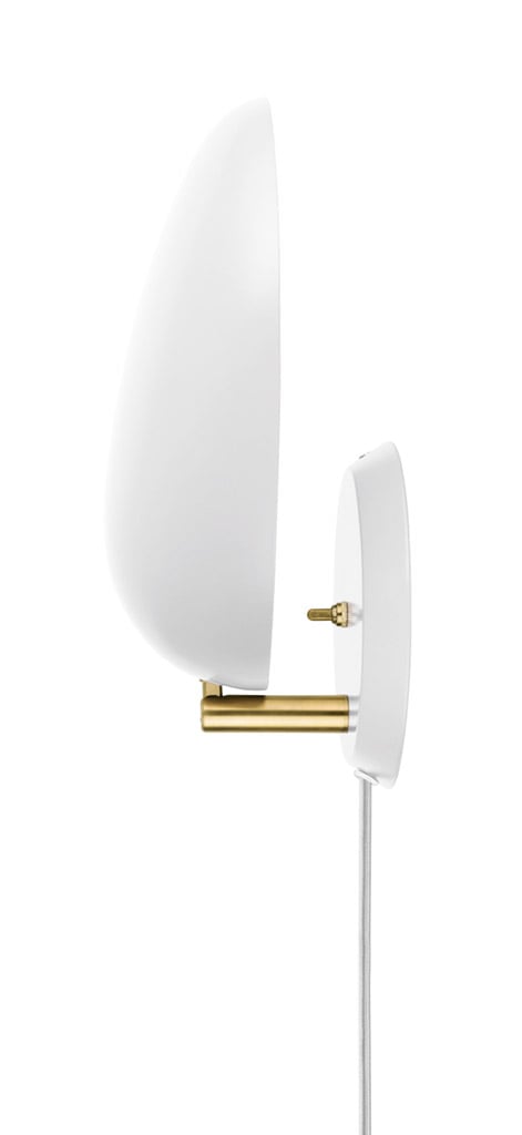 Gubi Cobra Wandleuchte mit Kabel weiss 2