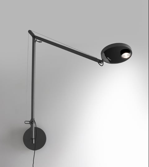 artemide demetra professional wandleuchte grau