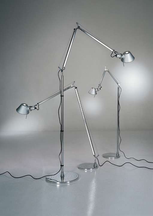 artemide tolomeo terra stehleuchte aluminium familie