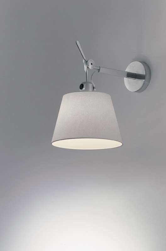 artemide tolomeo parete diffusore wandleuchte seidensatin