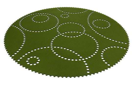 Hey-Sign Stamp Teppich (Ø 120cm) - hey_sign_farbe:01 anthrazit