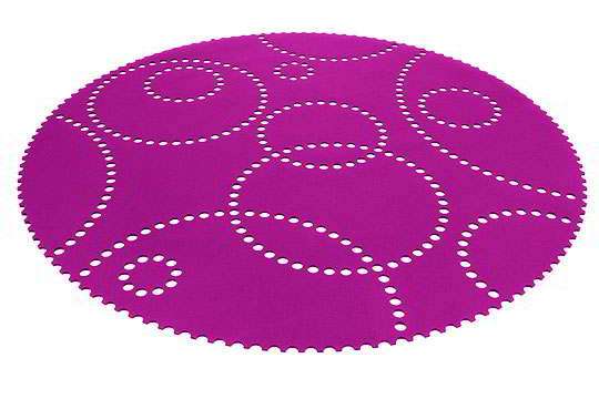 Hey-Sign Stamp Teppich (Ø 120cm) - hey_sign_farbe:01 anthrazit