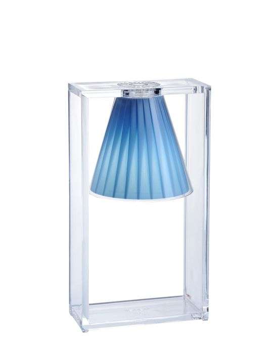 kartell light air tischleuchte hellblau seite