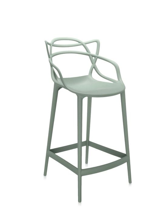 Kartell Masters Barhocker H65 salbei Seite