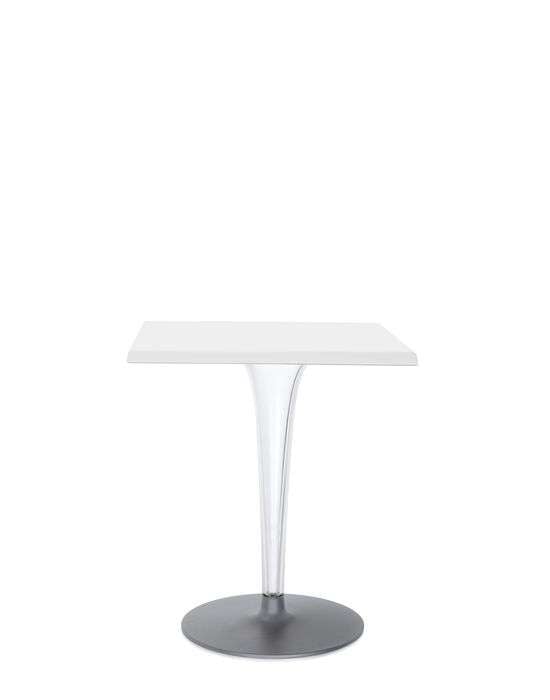 kartell top top bistrotisch outdoor rund quadratisch weiss