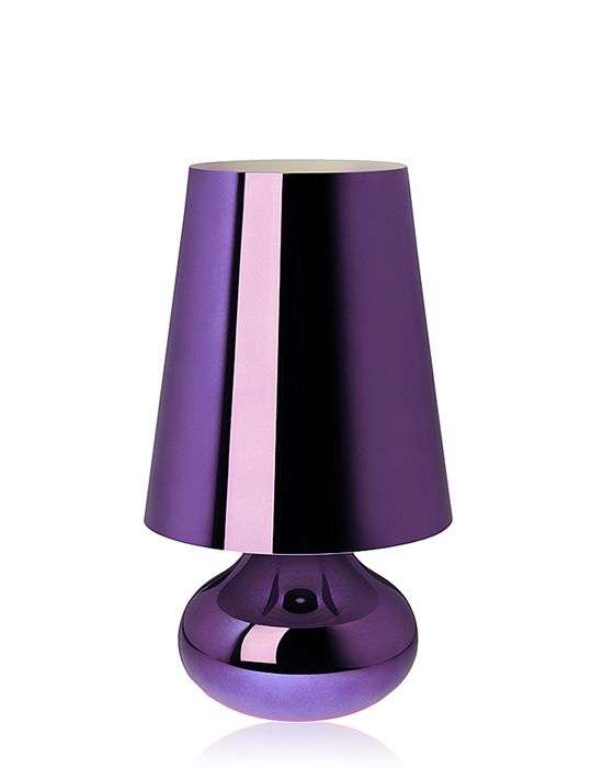 kartell cindy tischleuchte violett seite