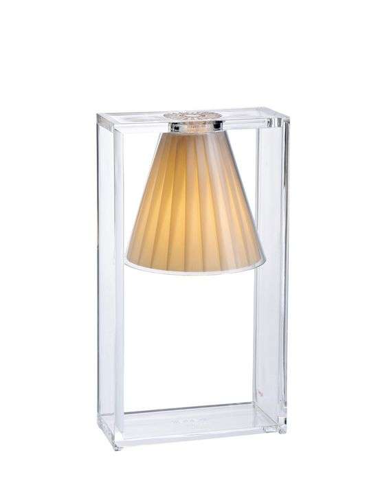 kartell light air tischleuchte beige seite