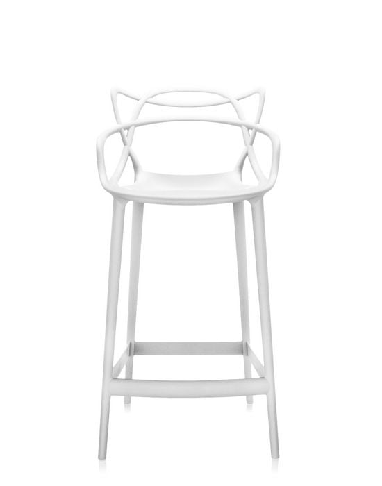 Kartell Masters Barhocker H65 weiss Front