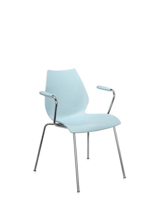 kartell maui stuhl mit armlehnen 08 himmelblau