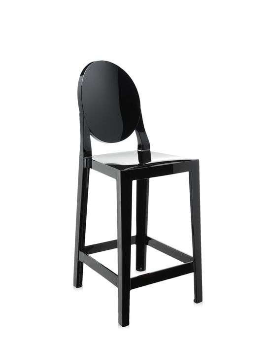 kartell one more barhocker schwarz seite