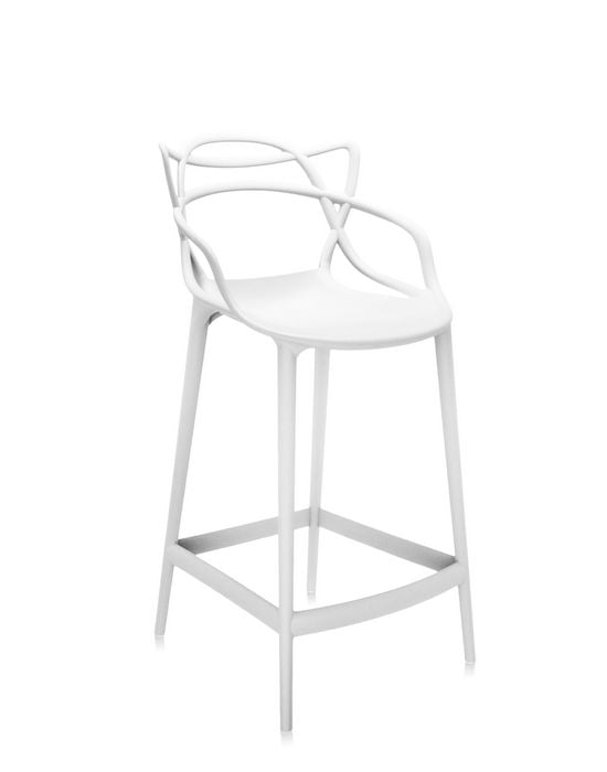 Kartell Masters Barhocker H65 weiss Seite