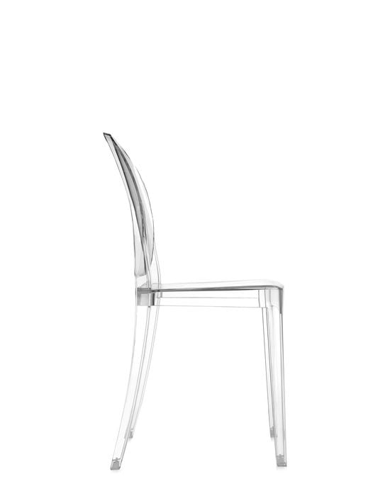 Kartell Victoria Ghost Stuhl glasklar Seite