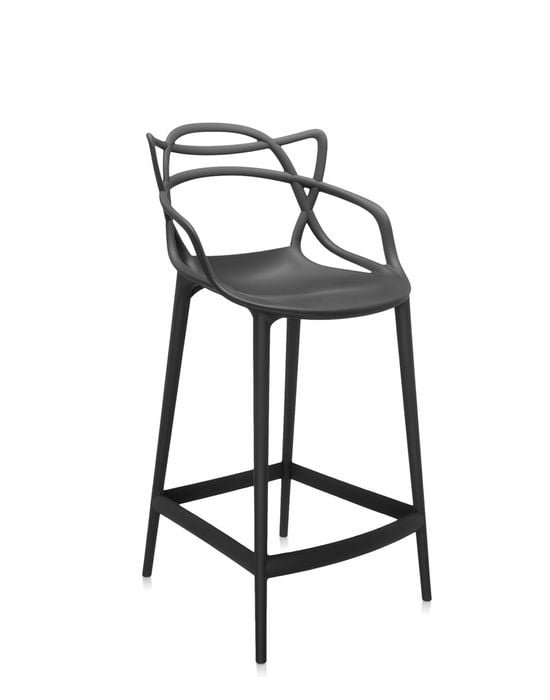 Kartell Masters Barhocker H65 schwarz Seite