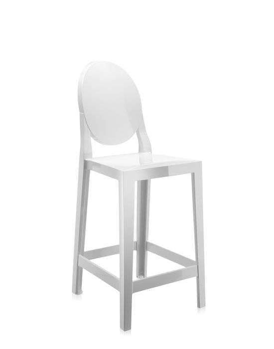 kartell one more barhocker weiss seite