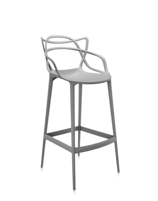 Kartell Masters Barhocker H75 grau Seite