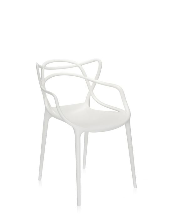 Kartell Masters Stuhl weiss Seite