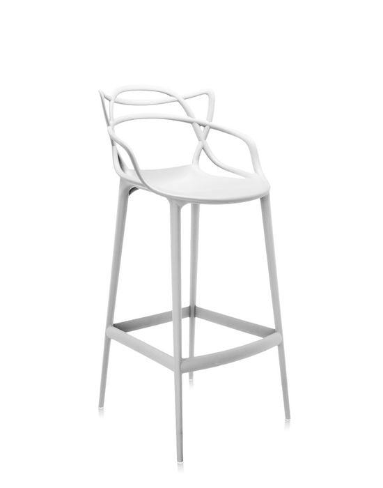 Kartell Masters Barhocker H75 weiss Seite