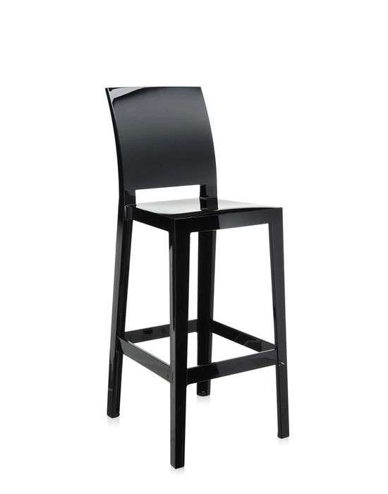 kartell one more please barhocker schwarz seite