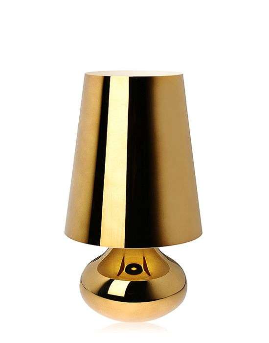 kartell cindy tischleuchte dunkelgold seite