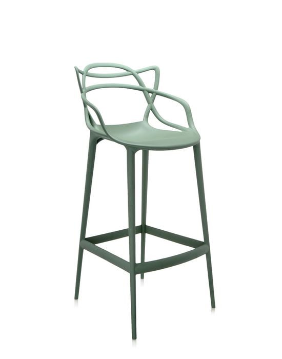 Kartell Masters Barhocker H75 salbei Seite