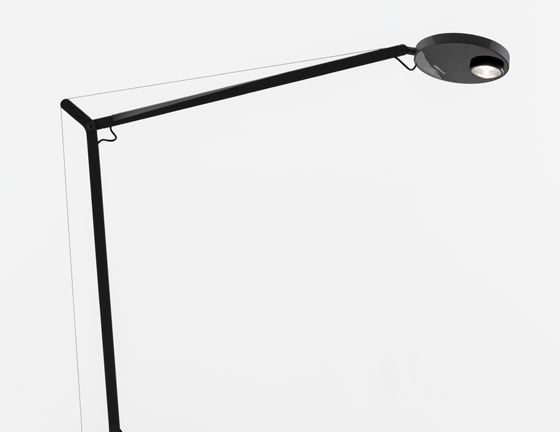 artemide demetra lettura professional tischleuchte schwarz