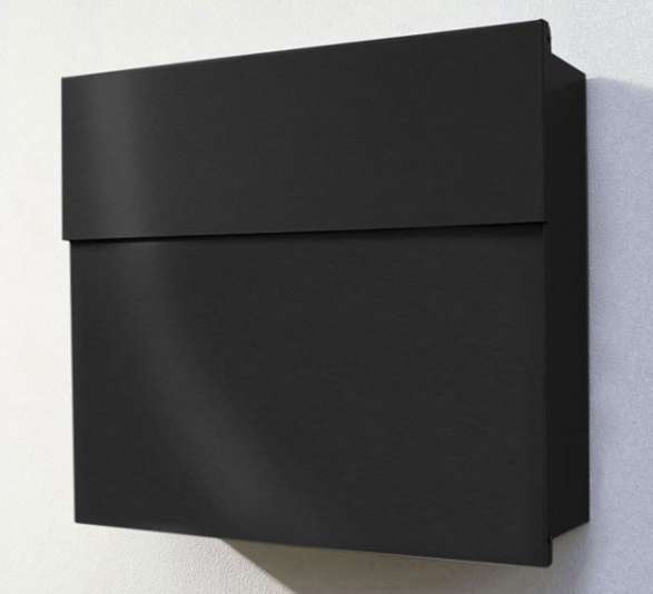 Radius Design Letterman 4 Briefkasten - Radius Design Farbe:schwarz (RAL 9005)|Radius Design Ausführung:ohne Klingel
