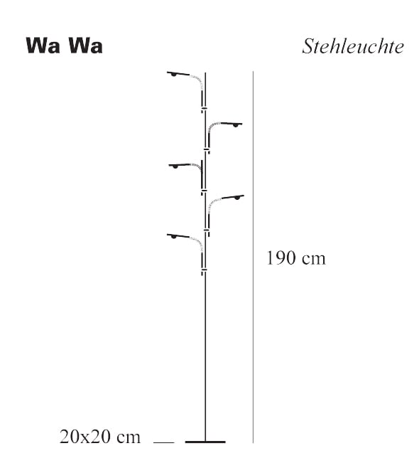 catellani smith wa wa stehleuchte 09 abmessung