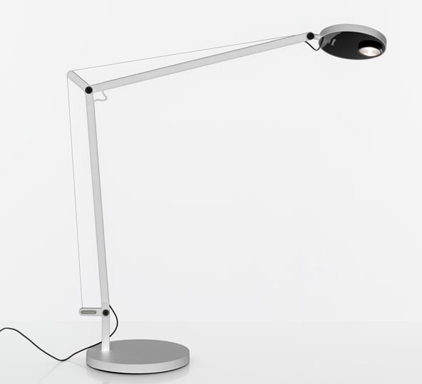 artemide demetra professional tischleuchte weiss