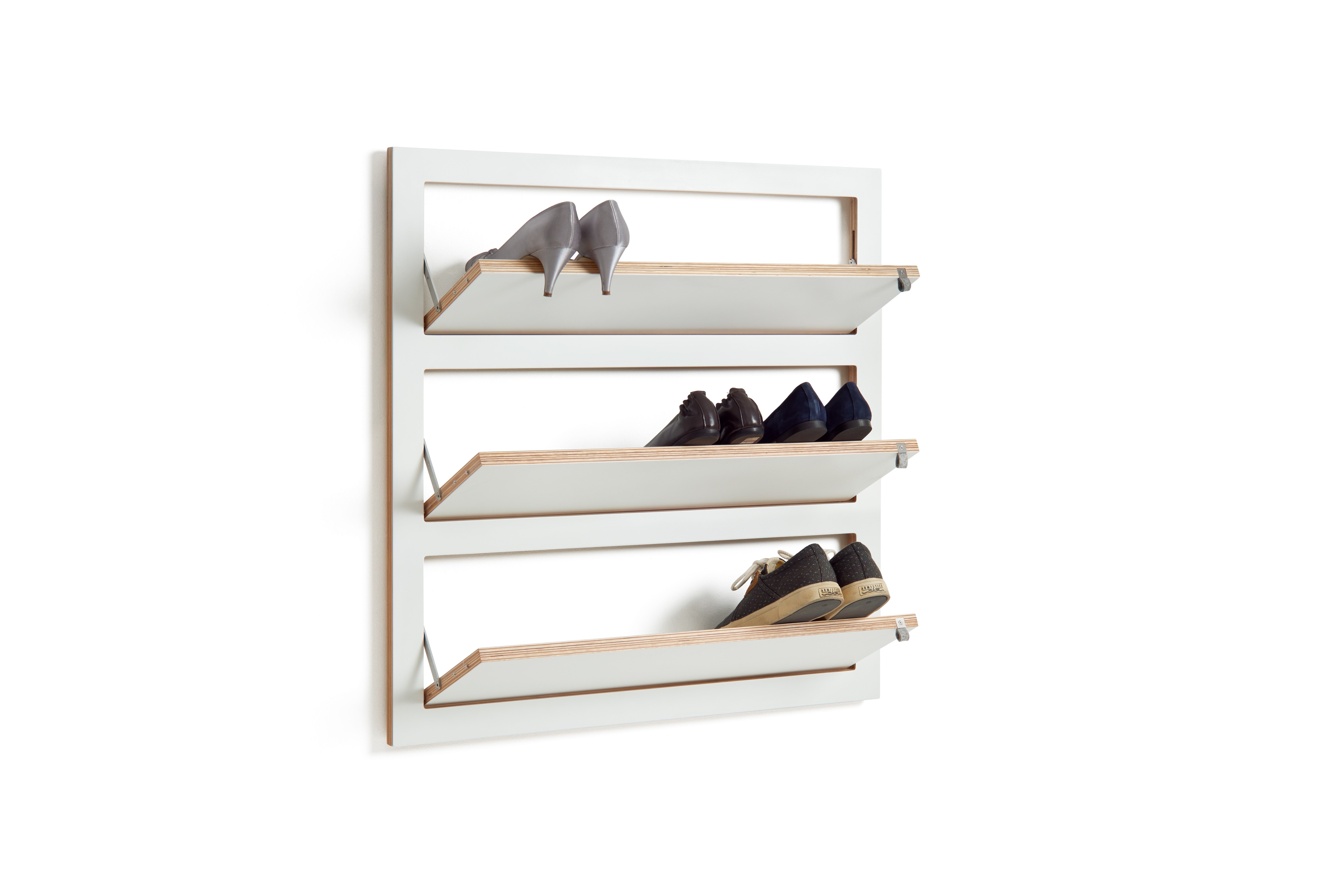 Ambivalenz Fläpps 80x80-3 Schuhregal