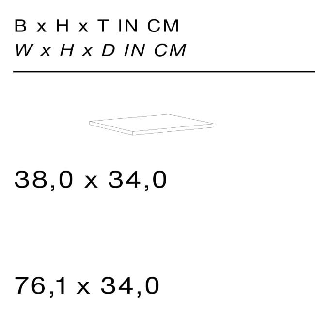 Schönbuch Urban Fachboden für Lowboard und Sideboard Kommode