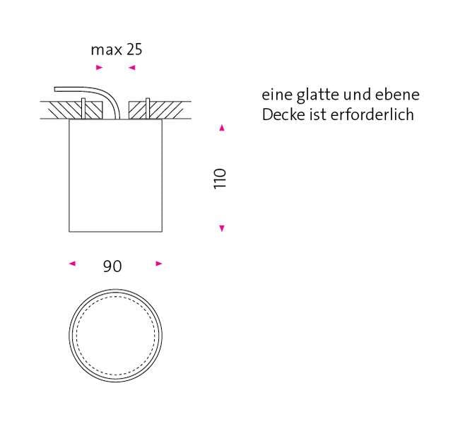 mawa design warnemuende 23 aufbauleuchte technische zeichnung