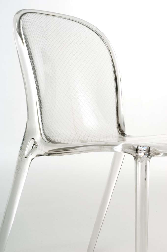 Kartell Thalya Stuhl - Kartell Farbe:rauchgrau transparent