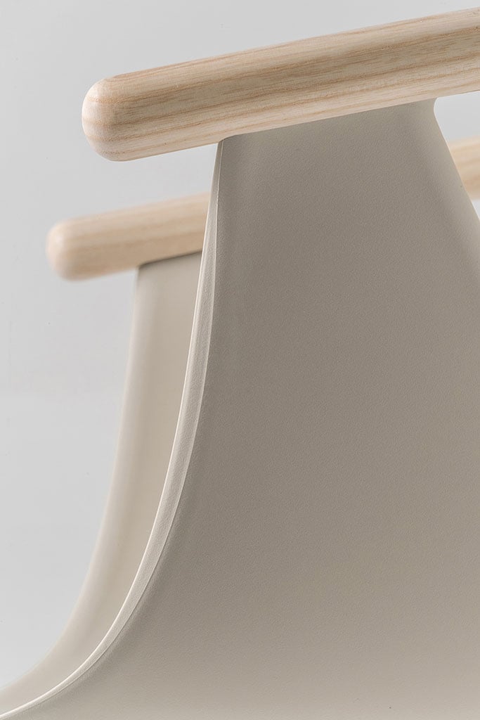 Pedrali Fox 3725 Stuhl Eiche gebleicht Detail 2