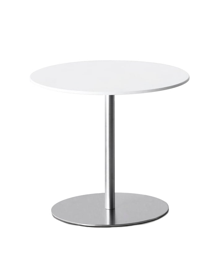 Lapalma Brio Bistrotisch rund fix 72 weiss lackiert web