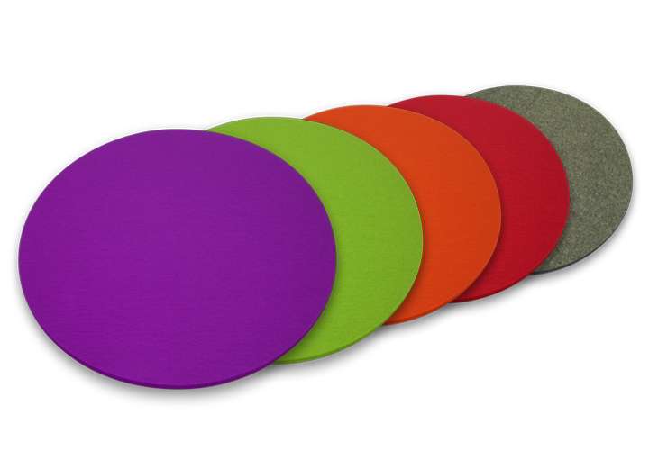 Moree Bubble Indoor LED Beistelltisch / Hocker - Moree Farbe:Filzauflage orange