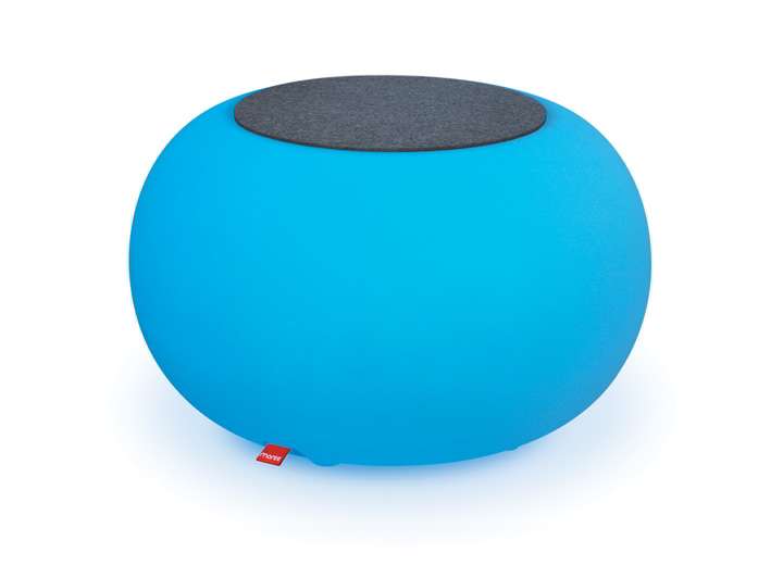 Moree Bubble Indoor LED Beistelltisch / Hocker - Moree Farbe:Filzauflage orange