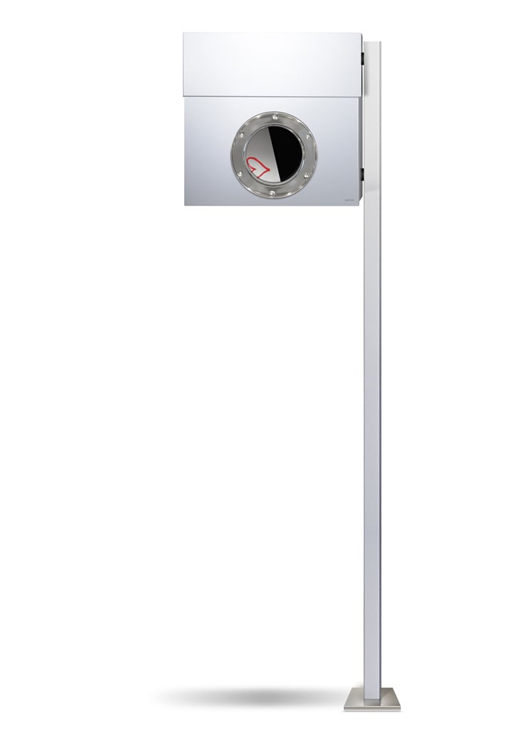 radius design letterman 1 briefkasten weiss 563e pfosten ohne klingel 1