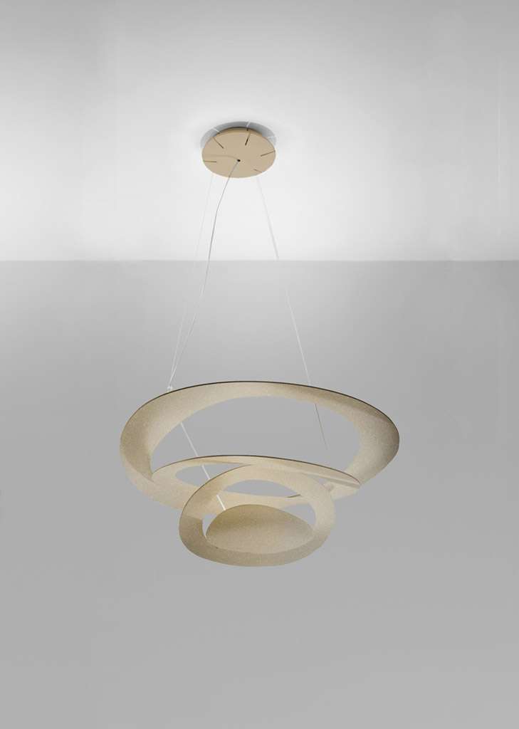 artemide pirce mini sospensione pendelleuchte gold 1 2